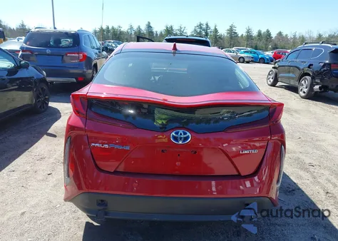 2022 Toyota Prius Prime Limited z USA, uszkodzony, nr VIN JTDKAMFP8N3212636